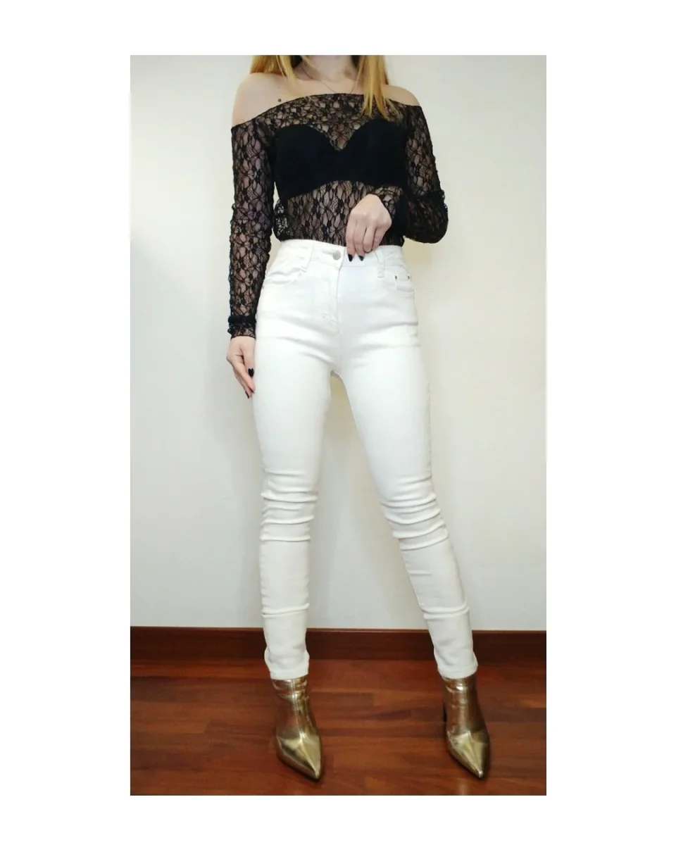 Jeans super push up, BIANCO! - immagine 2