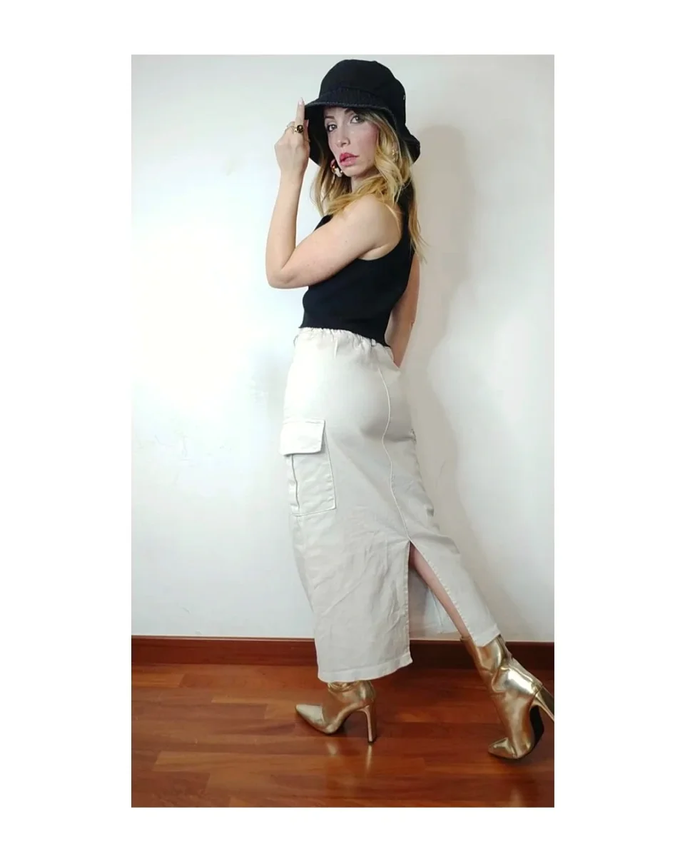 Gonna longuette 95% cotone, CARGO! - immagine 3