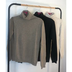 Maglione dolcevita misto lana/viscosa/cashmere!