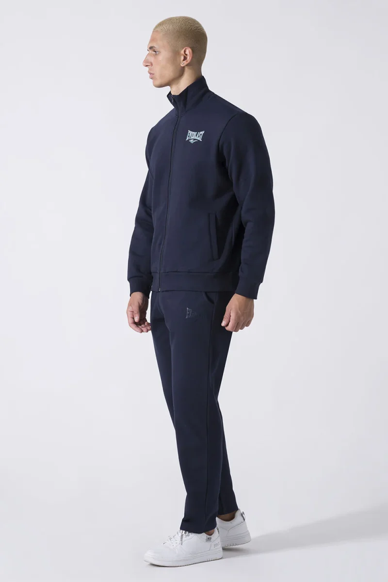 BASIC TUTA IN FELPA DI COTONE CON GIACCA FULL ZIP E PANTALONE DRITTO - immagine 3