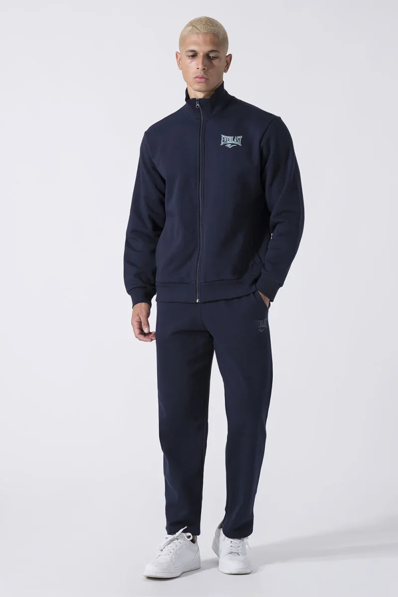 BASIC TUTA IN FELPA DI COTONE CON GIACCA FULL ZIP E PANTALONE DRITTO - immagine 4