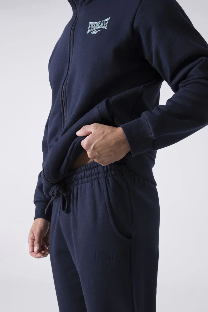 BASIC TUTA IN FELPA DI COTONE CON GIACCA FULL ZIP E PANTALONE DRITTO - immagine 5