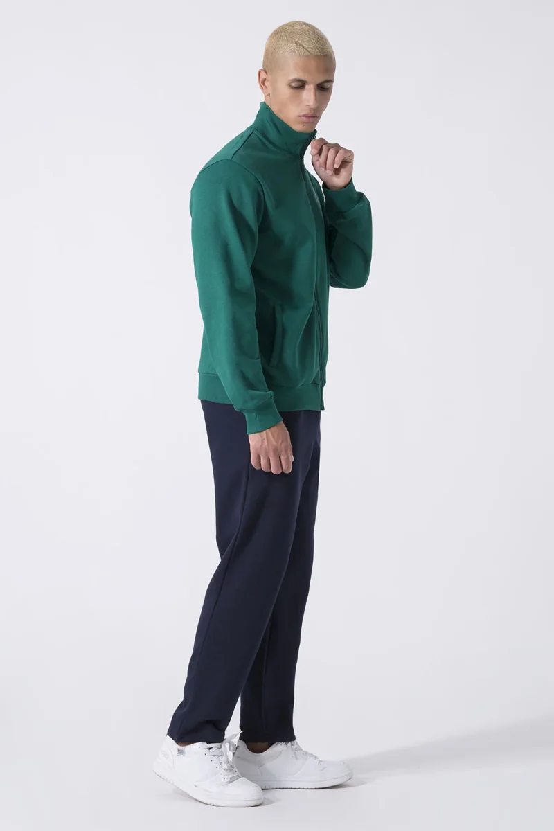 BASIC TUTA IN FELPA DI COTONE CON GIACCA FULL ZIP E PANTALONE DRITTO - immagine 9