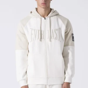 FELPA NEUTRALS FULL ZIP CON CAPPUCCIO