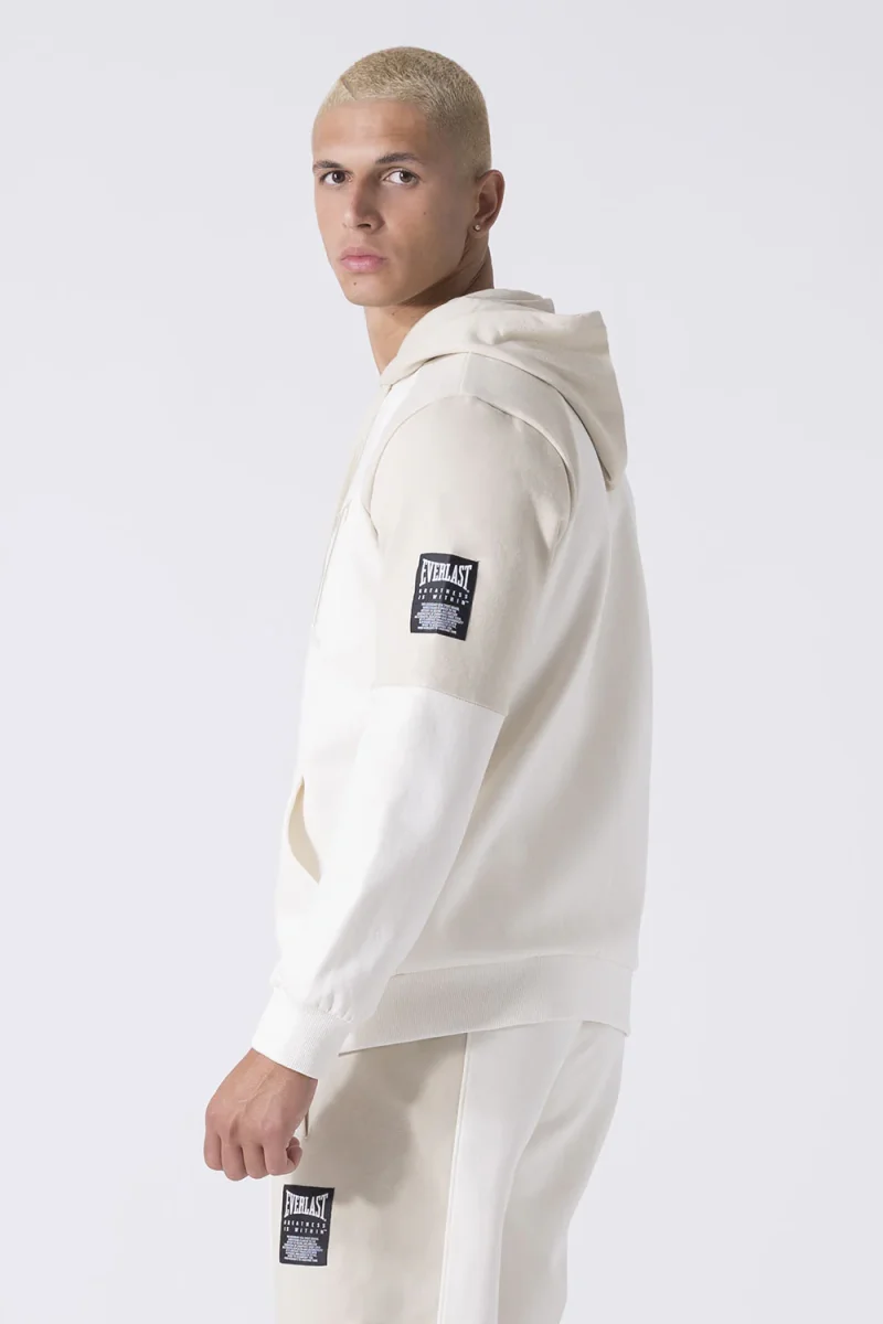 FELPA NEUTRALS FULL ZIP CON CAPPUCCIO - immagine 3