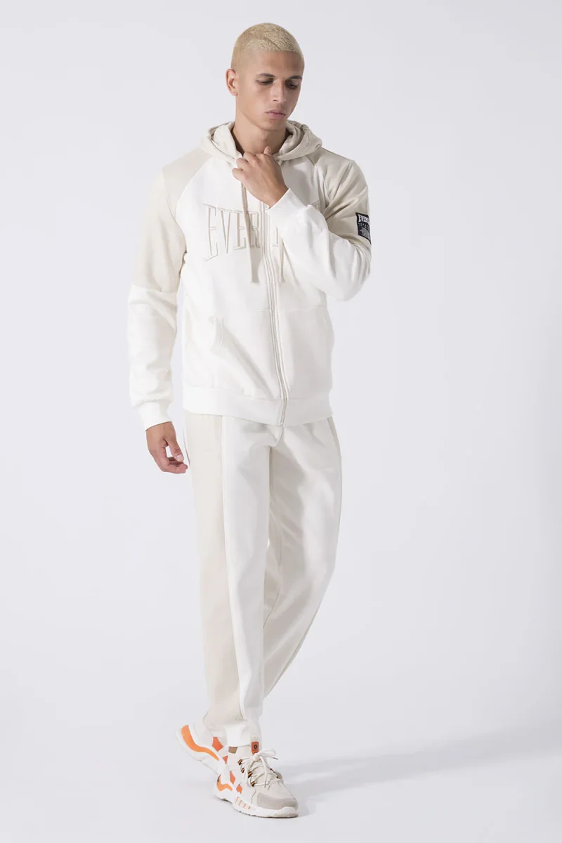 FELPA NEUTRALS FULL ZIP CON CAPPUCCIO - immagine 4