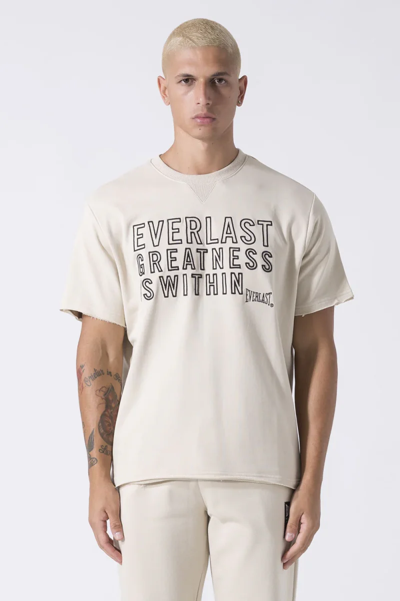 NEUTRALS FELPA A MANICHE CORTE