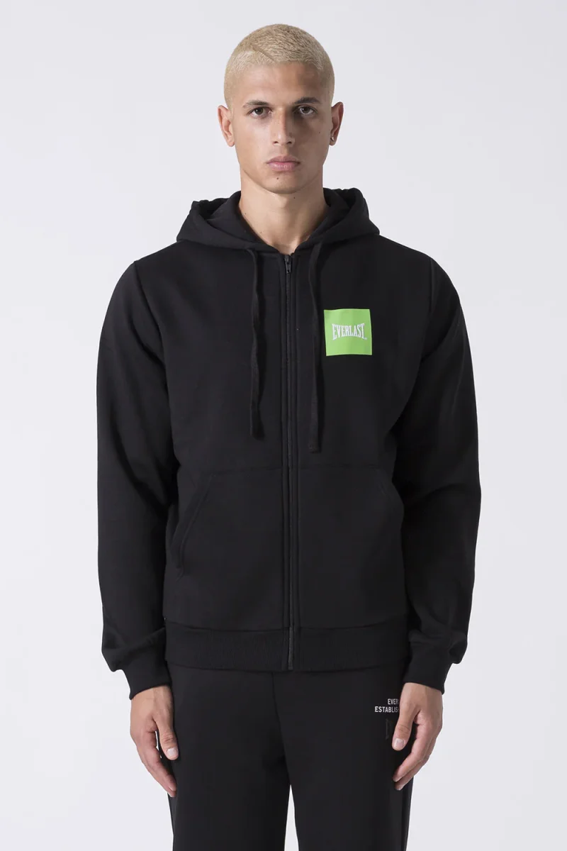FELPA FULL ZIP CON CAPPUCCIO CON GRAFICA - immagine 2