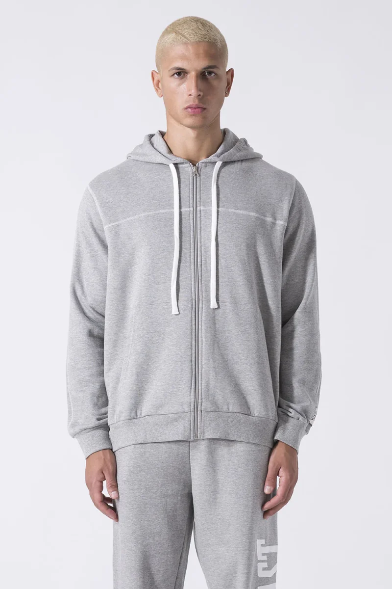 EXCLUSIVE FELPA FULL ZIP CON LOGO SU CAPPUCCIO - immagine 7