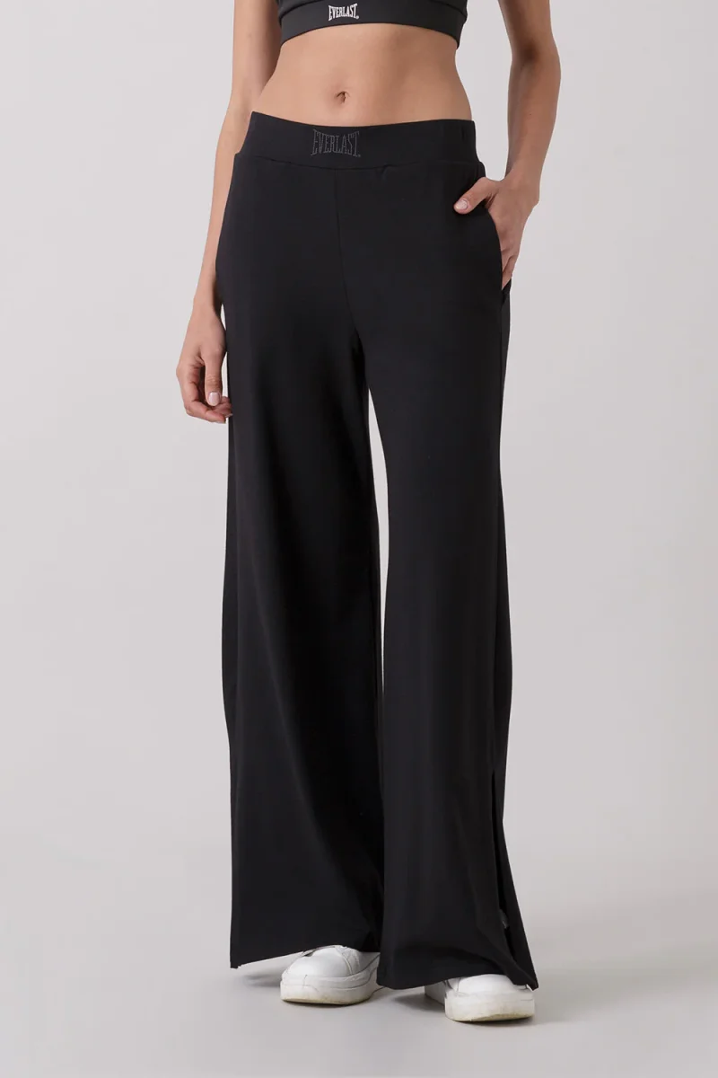 BASIC PANTALONE PALAZZO CON SPACCHI LATERALI - immagine 7