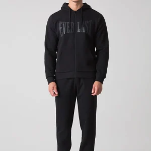 BASIC TUTA CON FELPA FULL ZIP CON CAPPUCCIO E PANTALONE CON POLSINO