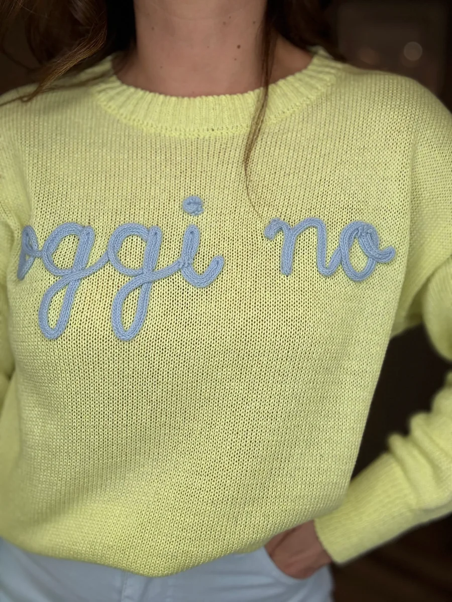 Maglioncino Oggi no giallo - immagine 7