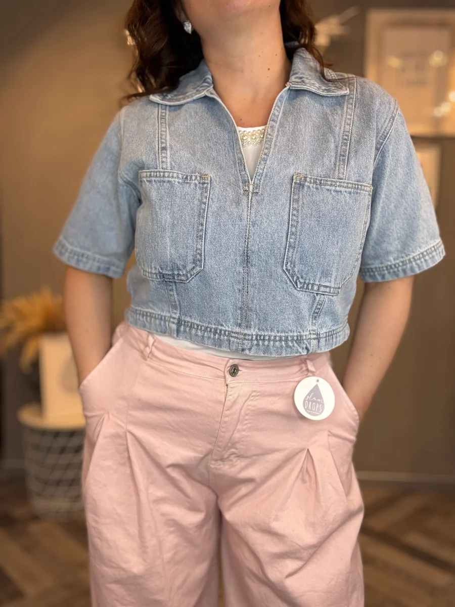 Lumina giacca bolerino in denim - immagine 8