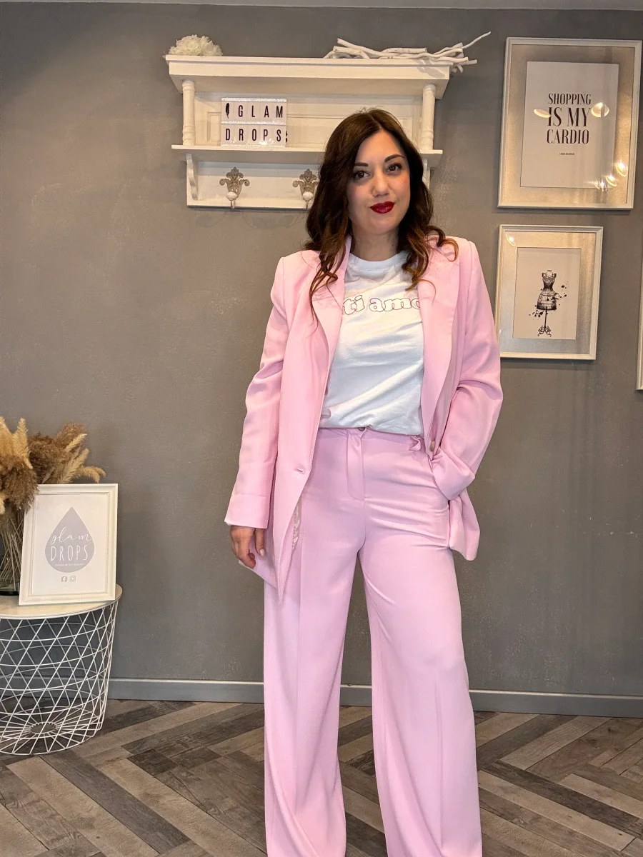 Pantalone a gamba larga a vita alta - immagine 8