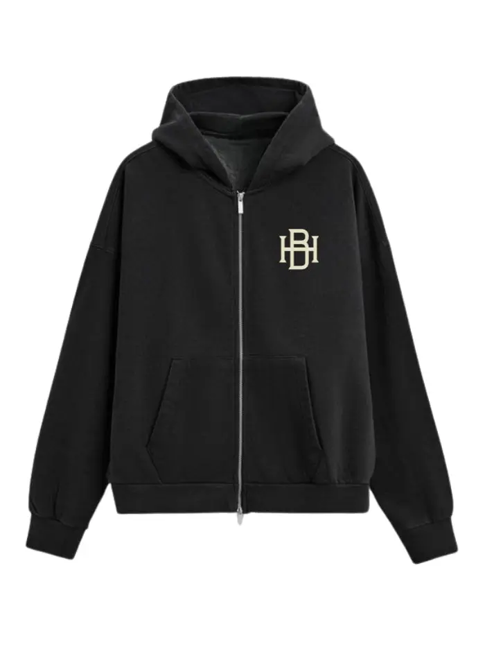 Felpa Oversize con Zip 400 Grammi – Basic Design Horda