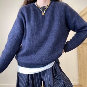 Pull mohair Blu