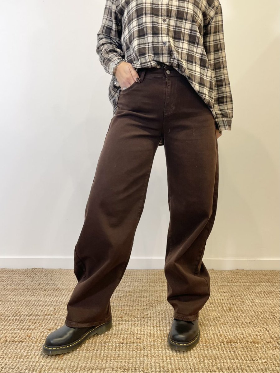 Jeans baggy chocolate