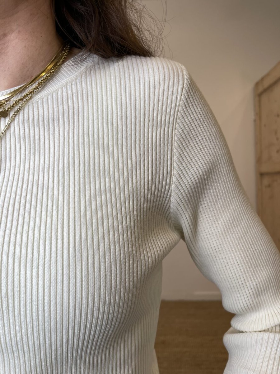 Maglia Microcostina pizzo - immagine 3