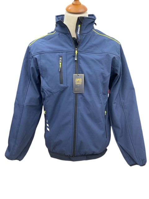SOFTSHELL BLU CON CAPPUCCIO FISSO - immagine 3