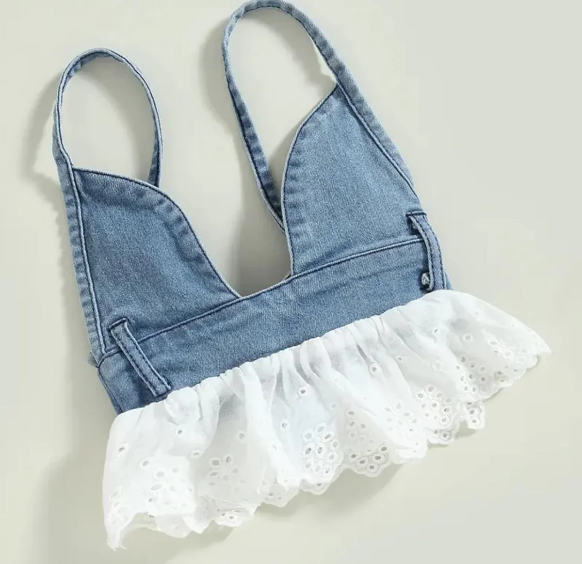 Coordinato baby Denim Lace - immagine 3