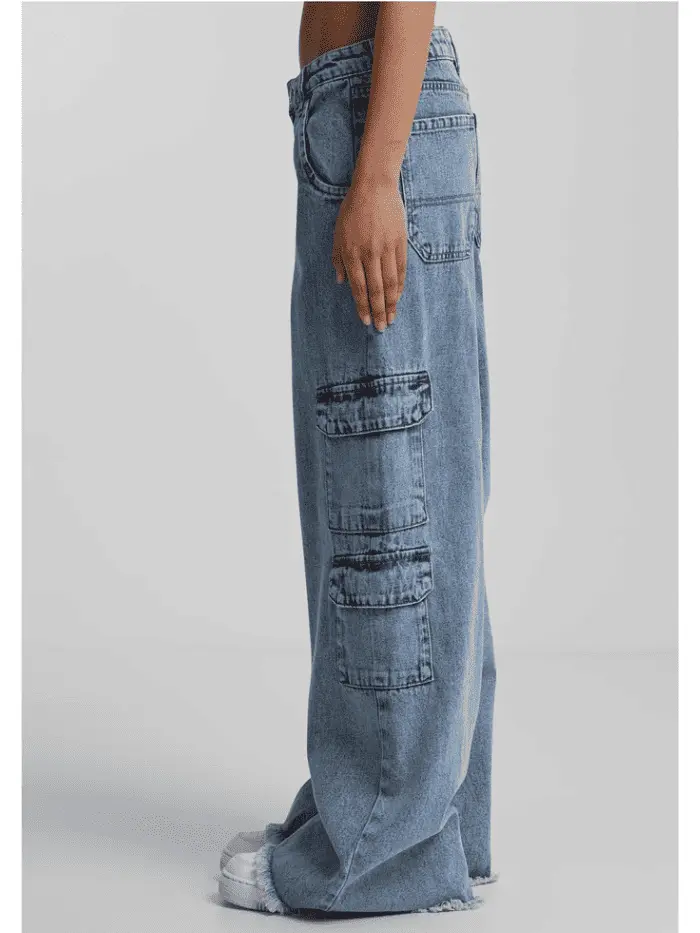 Jeans Donna Baggy Fit Horda – Denim Gamba Larga Made in Italy - immagine 4