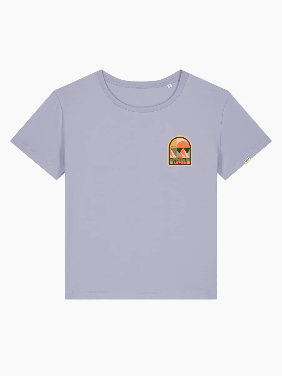 T-Shirt scollo ampio - Mountain lover - immagine 4