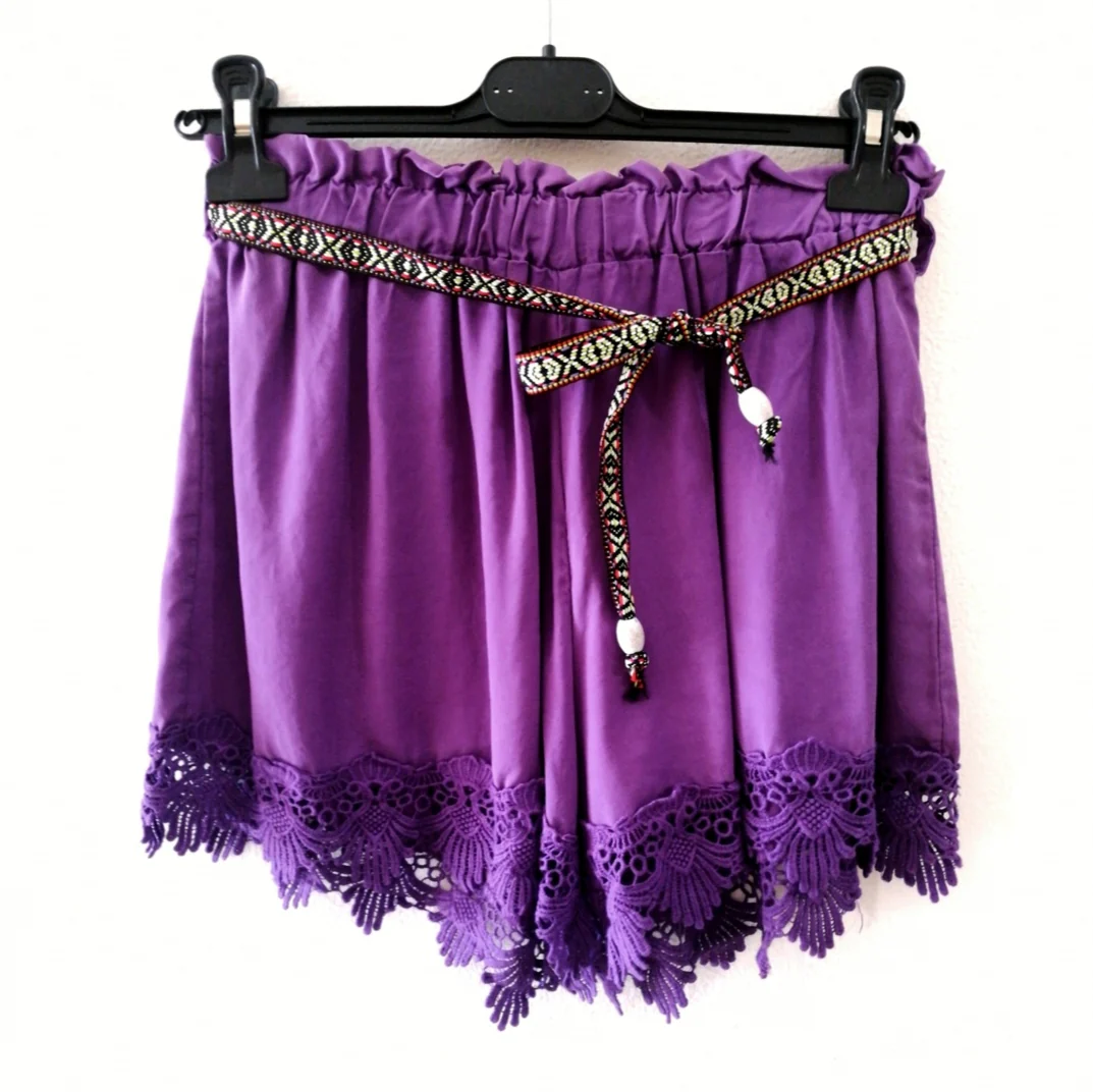 Shorts con pizzo: VIOLA! - immagine 4