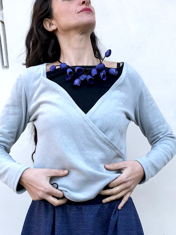Maglia Abbraccio Grigio Perla - immagine 4