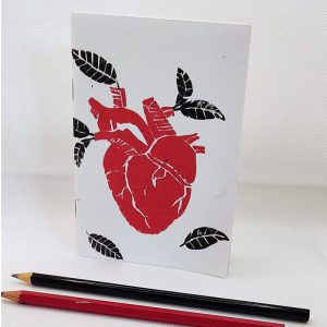 Quaderno tascabile Cuore Rosso