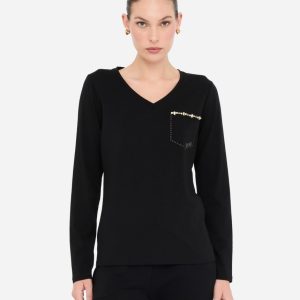 T-shirt con strass